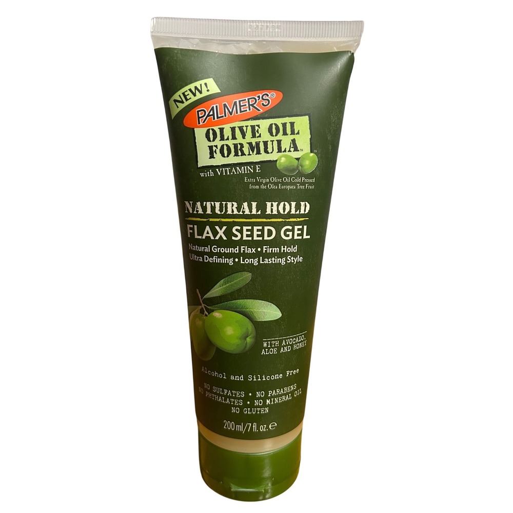 Palmer's Olive Oil Formula Natural Hold Flax Seed Gel 7 fl oz Vitamin E Avocado